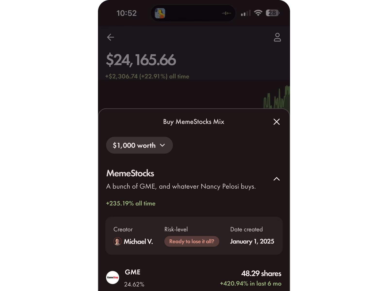 Wealthsimple Mixes